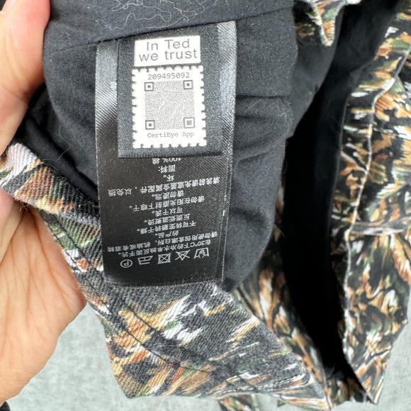 Ted Baker Jacket Womens 6 Inniza Cargo Urban Printed Pockets Camo Belted Green - Picture 11 of 14